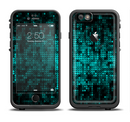 The Glowing Digital Green Dots Apple iPhone 6/6s LifeProof Fre Case Skin Set