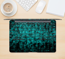 The Glowing Digital Green Dots Skin Kit for the 12" Apple MacBook (A1534)