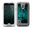 The Glowing Digital Green Dots Skin for the Samsung Galaxy S5 frē LifeProof Case