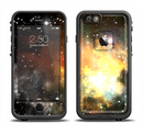 The Glowing Gold & Black Nebula Apple iPhone 6/6s LifeProof Fre Case Skin Set