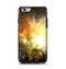 The Glowing Gold & Black Nebula Apple iPhone 6 Otterbox Symmetry Case Skin Set