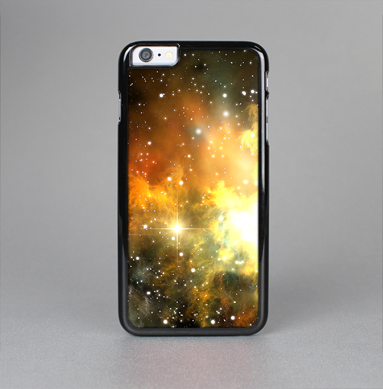 The Glowing Gold & Black Nebula Skin-Sert Case for the Apple iPhone 6 Plus