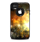 The Glowing Gold & Black Nebula Skin for the iPhone 4-4s OtterBox Commuter Case