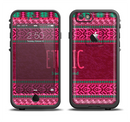 The Glowing Green & Pink Ethnic Aztec Pattern Apple iPhone 6/6s LifeProof Fre Case Skin Set