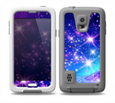 The Glowing Pink & Blue Starry Orbit Skin for the Samsung Galaxy S5 frē LifeProof Case