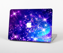 The Glowing Pink & Blue Starry Orbit Skin for the Apple MacBook Air 13"