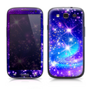 The Glowing Pink & Blue Starry Orbit Skin For The Samsung Galaxy S3