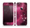 The Glowing Pink Nebula Skin Set for the Apple iPhone 5