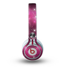 The Glowing Pink Nebula Skin for the Beats by Dre Mixr Headphones