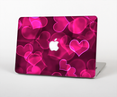 The Glowing Pink Outlined Hearts Skin for the Apple MacBook Air 13"
