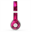 The Glowing Pink Outlined Hearts Skin for the Beats by Dre Solo 2 Headphones