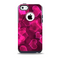 The Glowing Pink Outlined Hearts Skin for the iPhone 5c OtterBox Commuter Case