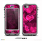 The Glowing Pink Outlined Hearts Skin for the iPhone 5c nüüd LifeProof Case