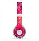 The Glowing Pink & White Lace Skin for the Beats by Dre Solo 2 Headphones