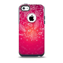 The Glowing Pink & White Lace Skin for the iPhone 5c OtterBox Commuter Case