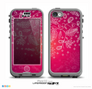 The Glowing Pink & White Lace Skin for the iPhone 5c nüüd LifeProof Case