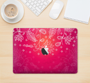The Glowing Pink & White Lace Skin Kit for the 12" Apple MacBook (A1534)