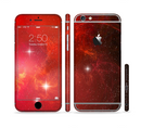 The Glowing Red Space Sectioned Skin Series for the Apple iPhone 6s Plus