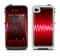 The Glowing Red Wiggly Line Apple iPhone 4-4s LifeProof Fre Case Skin Set
