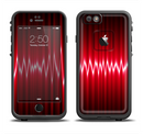 The Glowing Red Wiggly Line Apple iPhone 6/6s LifeProof Fre Case Skin Set