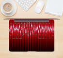 The Glowing Red Wiggly Line Skin Kit for the 12" Apple MacBook (A1534)