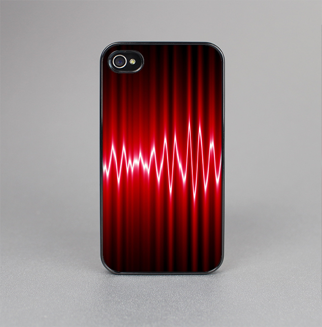 The Glowing Red Wiggly Line Skin-Sert for the Apple iPhone 4-4s Skin-Sert Case