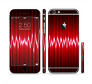 The Glowing Red Wiggly Line Sectioned Skin Series for the Apple iPhone 6s Plus