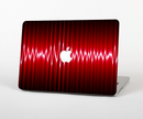 The Glowing Red Wiggly Line Skin Set for the Apple MacBook Pro 15" with Retina Display