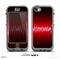The Glowing Red Wiggly Line Skin for the iPhone 5c nüüd LifeProof Case