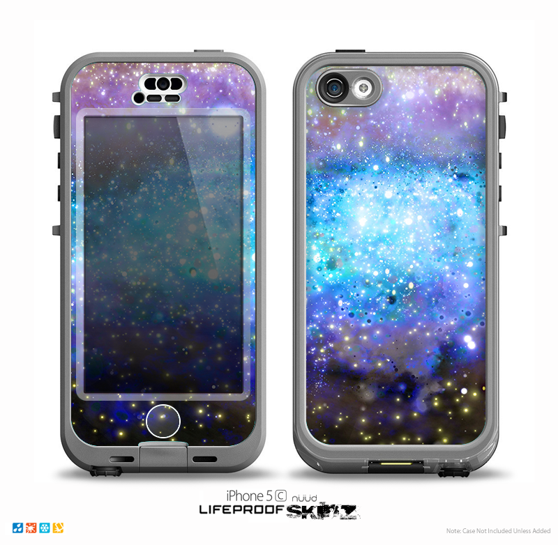 The Glowing Space Texture Skin for the iPhone 5c nüüd LifeProof Case