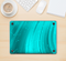 The Glowing Teal Abstract Waves Skin Kit for the 12" Apple MacBook (A1534)