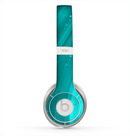 The Glowing Teal Abstract Waves Skin for the Beats by Dre Solo 2 Headphones
