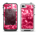 The Glowing Unfocused Pink Circles Apple iPhone 4-4s LifeProof Fre Case Skin Set