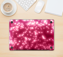 The Glowing Unfocused Pink Circles Skin Kit for the 12" Apple MacBook (A1534)