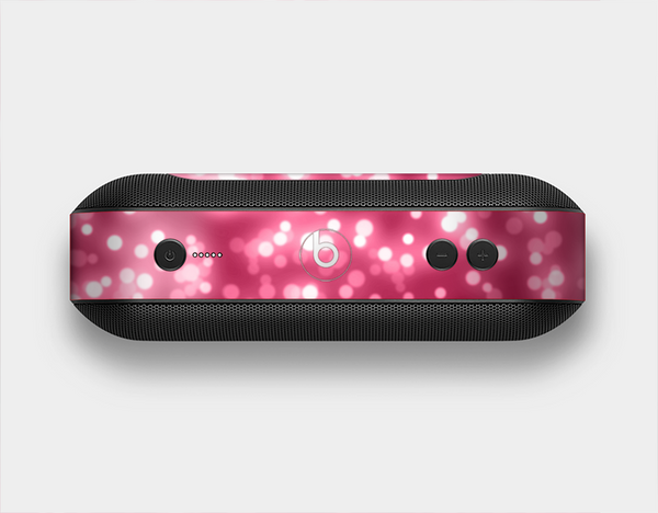The Glowing Unfocused Pink Circles Skin Set for the Beats Pill Plus