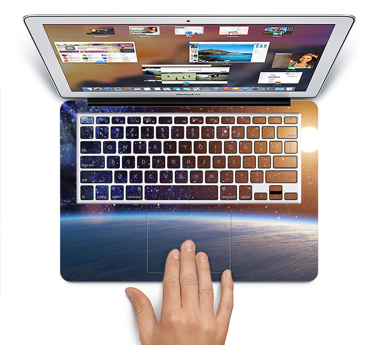 The Glowing Universe Sunrise Skin Set for the Apple MacBook Pro 15" with Retina Display