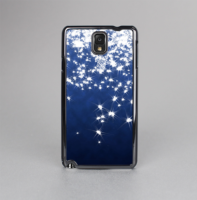 The Glowing White SnowFlakes Skin-Sert Case for the Samsung Galaxy Note 3