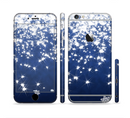 The Glowing White SnowFlakes Sectioned Skin Series for the Apple iPhone 6s Plus