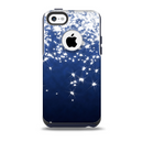 The Glowing White SnowFlakes Skin for the iPhone 5c OtterBox Commuter Case