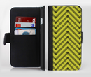 The Gold & Black Sketch Chevron Ink-Fuzed Leather Folding Wallet Credit-Card Case for the Apple iPhone 6/6s, 6/6s Plus, 5/5s and 5c