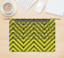 The Gold & Black Sketch Chevron Skin Kit for the 12" Apple MacBook (A1534)