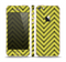 The Gold & Black Sketch Chevron Skin Set for the Apple iPhone 5s