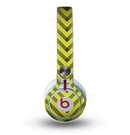 The Gold & Black Sketch Chevron Skin for the Beats by Dre Mixr Headphones