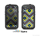 The Gold & Black Vector Plaid Skin For The Samsung Galaxy S3 LifeProof Case
