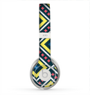 The Gold & Black Vector Plaid Skin for the Beats by Dre Solo 2 Headphones
