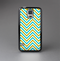 The Gold & Blue Sharp Chevron Pattern Skin-Sert Case for the Samsung Galaxy S5