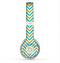The Gold & Blue Sharp Chevron Pattern Skin for the Beats by Dre Solo 2 Headphones