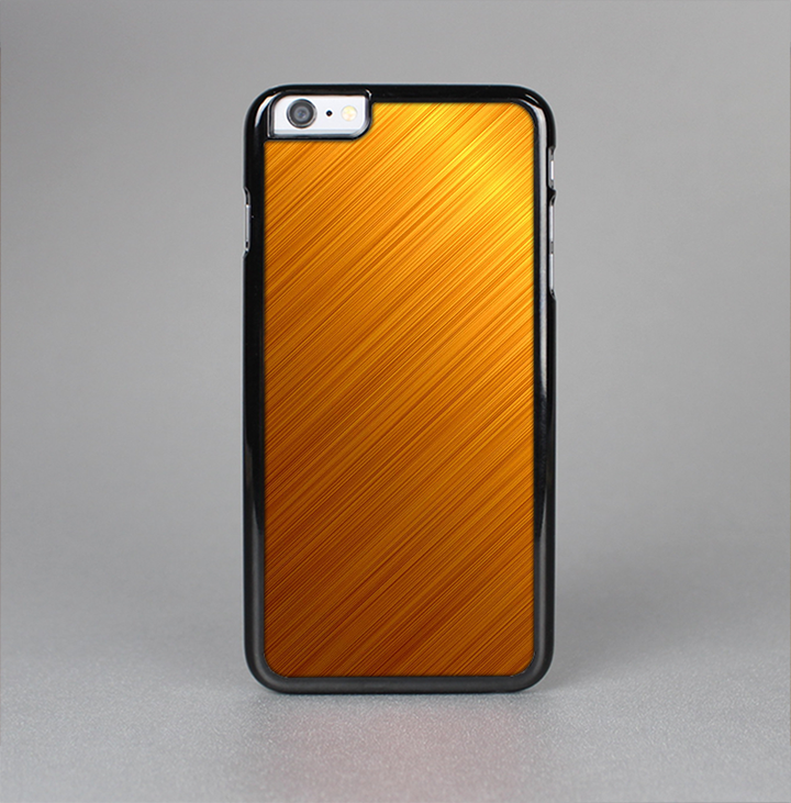 The Gold Brushed Aluminum Surface Skin-Sert Case for the Apple iPhone 6 Plus