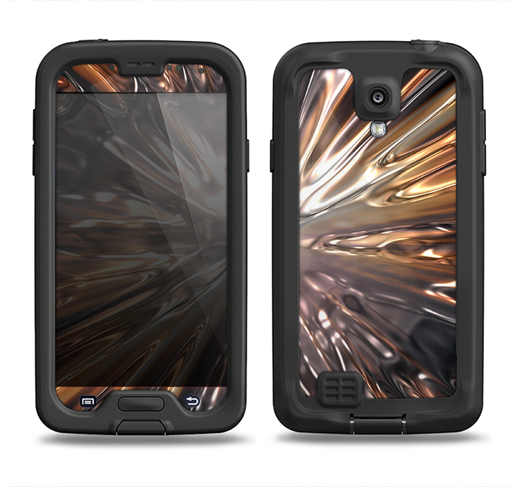 The Gold Distracted Mercury Samsung Galaxy S4 LifeProof Nuud Case Skin Set