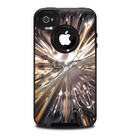 The Gold Distracted Mercury Skin for the iPhone 4-4s OtterBox Commuter Case